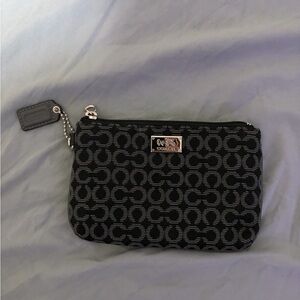 Coach Signature Canvas Wristlet